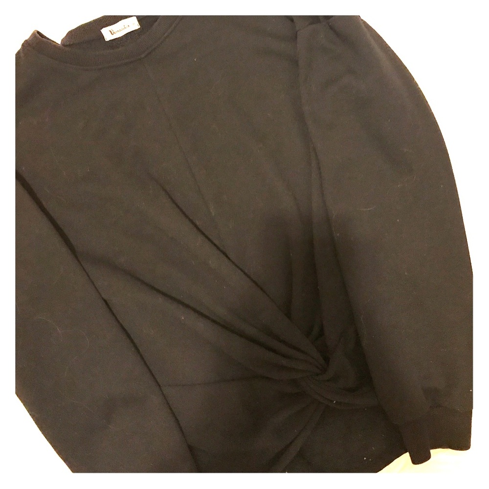 Twist front sweatshirt